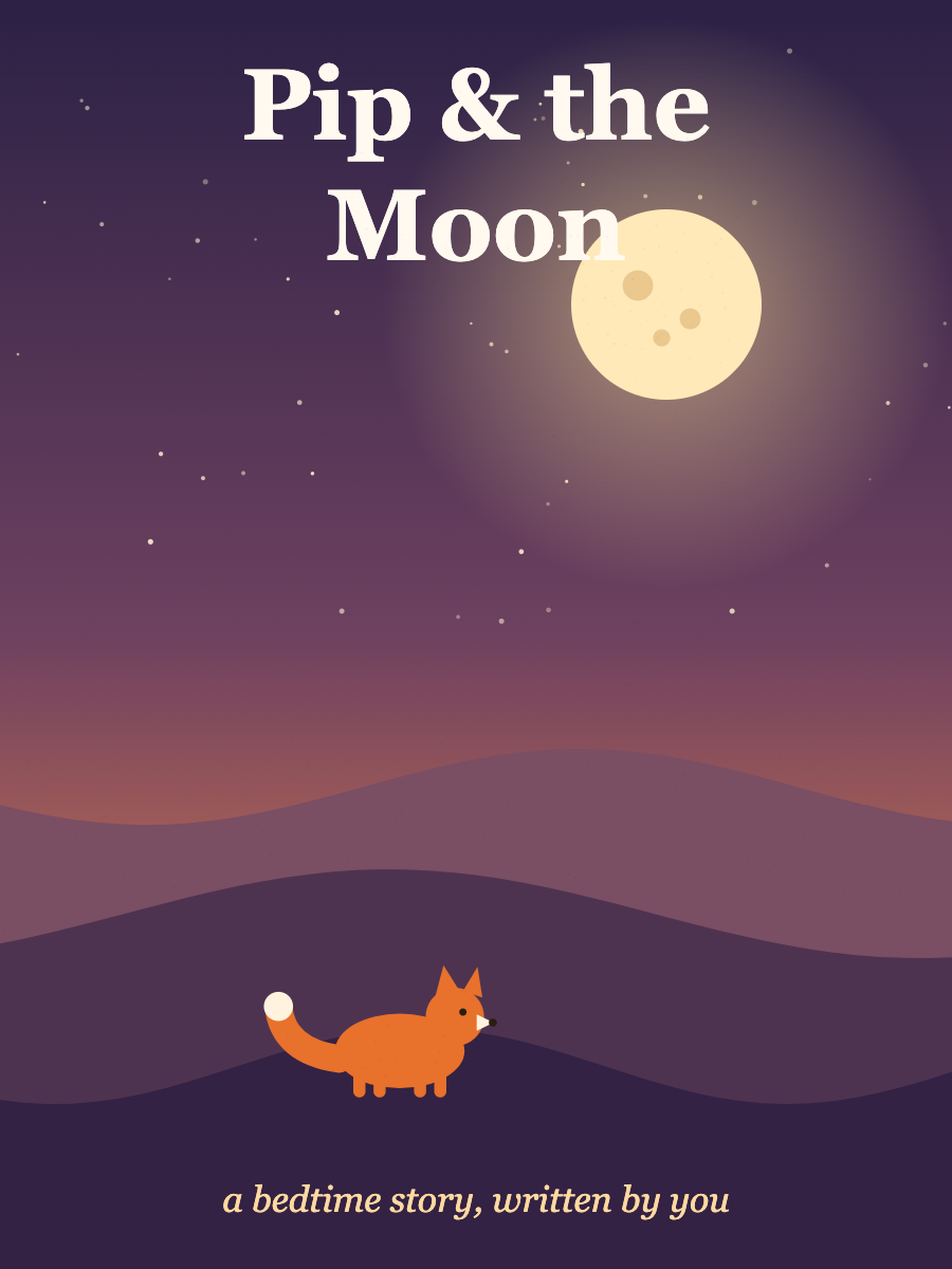 Sample book cover — Pip & the Moon