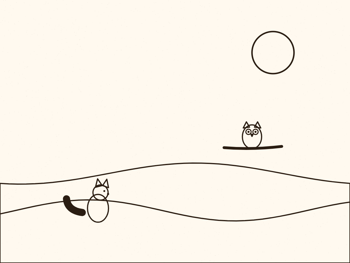 Line art of a page